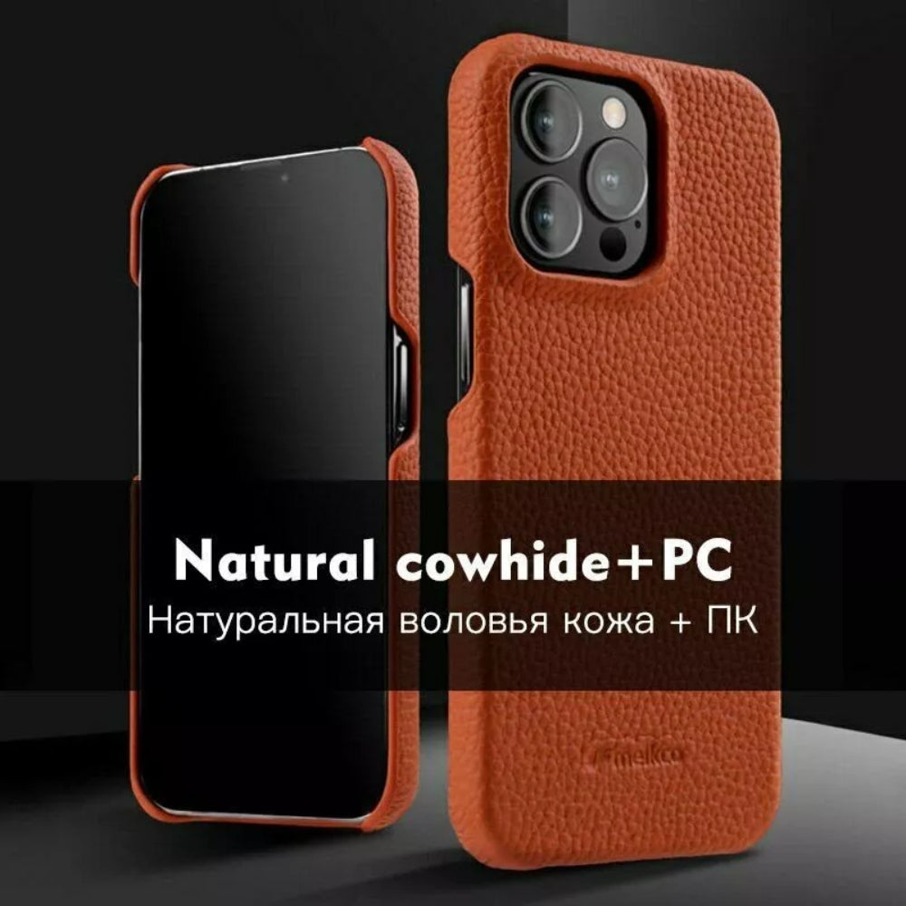 Apple iPhone 13/mini/Pro/Max - Melkco Business Drop Proof Cowhide + PC Genuine Leather Series Case - i-Station Mobile Phone & Electronic Device Repair and Accessories