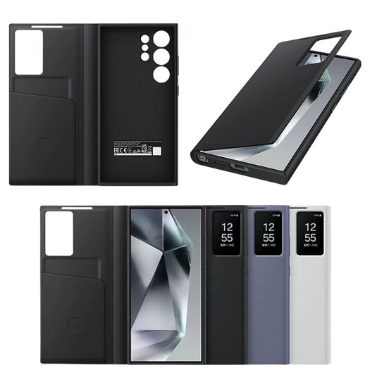 Samsung Galaxy S24/Plus/Ultra - Original Card-inserting Intelligent Vision Window Flip Wallet Series Case - i-Station Mobile Phone & Electronic Device Repair and Accessories