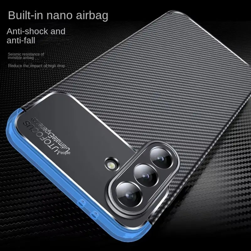 Load image into Gallery viewer, Samsung Galaxy S22/Plus/Ultra - Beetle Carbon Fiber Pattern Frosted Shockproof Case - i-Station Mobile Phone & Electronic Device Repair and Accessories