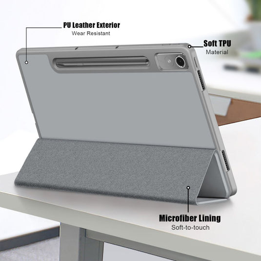 Lenovo Tab P12 12.7" 2023 (TB370/TB371) - Intelligent Sleep Foldable Essentials Series Stand Case - i-Station Mobile Phone & Electronic Device Repair and Accessories