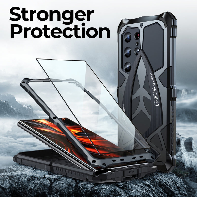 Load image into Gallery viewer, Samsung Galaxy S22 Ultra (SM-S908) - Metal Sports Car Style Three-Proof Heavy Duty Series Case - i-Station Mobile Phone & Electronic Device Repair and Accessories
