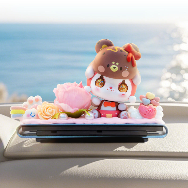 Load image into Gallery viewer, Creative Cartoon Doll Temporary Parking Number Plate Car Dashboard Ornament Interior Decoration - i-Station Mobile Phone & Electronic Device Repair and Accessories