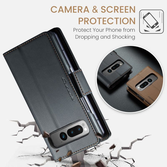 Google Pixel 8/Pro - Business Flip Cover Magnetic Closure Leather Essentials Series Case - i-Station Mobile Phone & Electronic Device Repair and Accessories