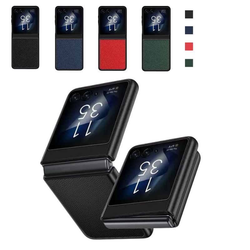 Load image into Gallery viewer, Motorola Moto Razr 50/Ultra - Ultra Thin & Shockproof Genuine Leather Series Case - i-Station Mobile Phone & Electronic Device Repair and Accessories