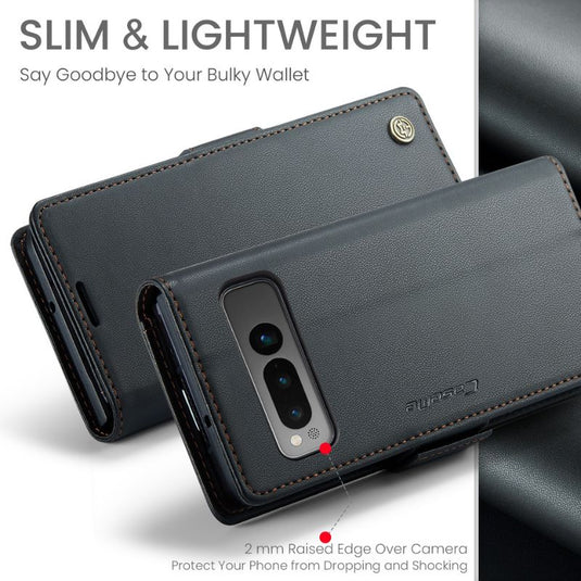 Google Pixel 8/Pro - Business Flip Cover Magnetic Closure Leather Essentials Series Case - i-Station Mobile Phone & Electronic Device Repair and Accessories