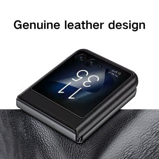 Motorola Moto Razr 40 Ultra - Ultra Thin & Shockproof Genuine Leather Series Case - i-Station Mobile Phone & Electronic Device Repair and Accessories