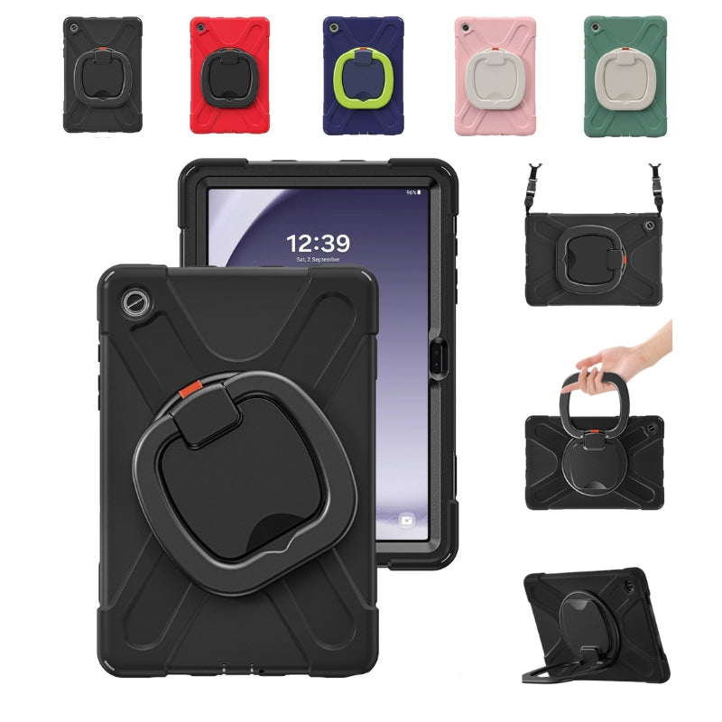 Load image into Gallery viewer, Samsung Galaxy Tab A7 lite 8.7" 2021 (T220/T225) Silicone + PC 360-Degree Rotating Stand Full Protection Case With Strap - i-Station Mobile Phone & Electronic Device Repair and Accessories