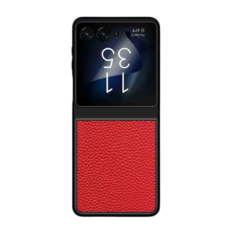 Load image into Gallery viewer, Motorola Moto Razr 40 Ultra - Ultra Thin & Shockproof Genuine Leather Series Case - i-Station Mobile Phone & Electronic Device Repair and Accessories