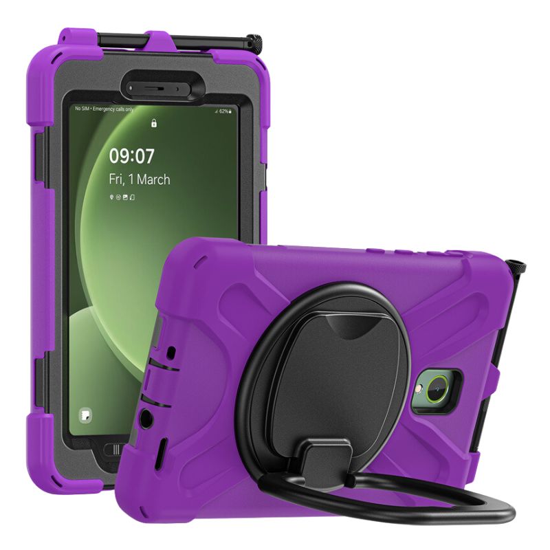 Load image into Gallery viewer, Samsung Galaxy Tab Active 3 (2020) & Active 5 (2024) 8.0" - Heavy Duty 360 Degree Rotate Stand Hand Holder Case - i-Station Mobile Phone & Electronic Device Repair and Accessories