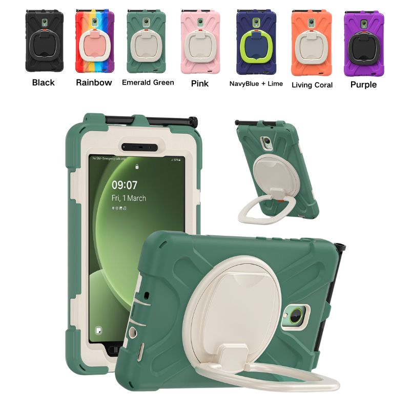 Load image into Gallery viewer, Samsung Galaxy Tab Active 3 (2020) & Active 5 (2024) 8.0" - Heavy Duty 360 Degree Rotate Stand Hand Holder Case - i-Station Mobile Phone & Electronic Device Repair and Accessories