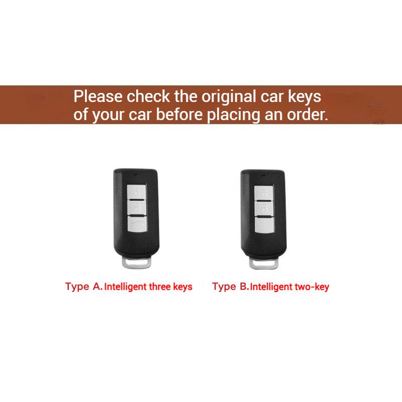 Mitsubishi Genuine Leather Full Protection Smart Key Fob Case Cover For Outlander, ASX, Pajero Sport, Eclipse Cross - i-Station Mobile Phone & Electronic Device Repair and Accessories
