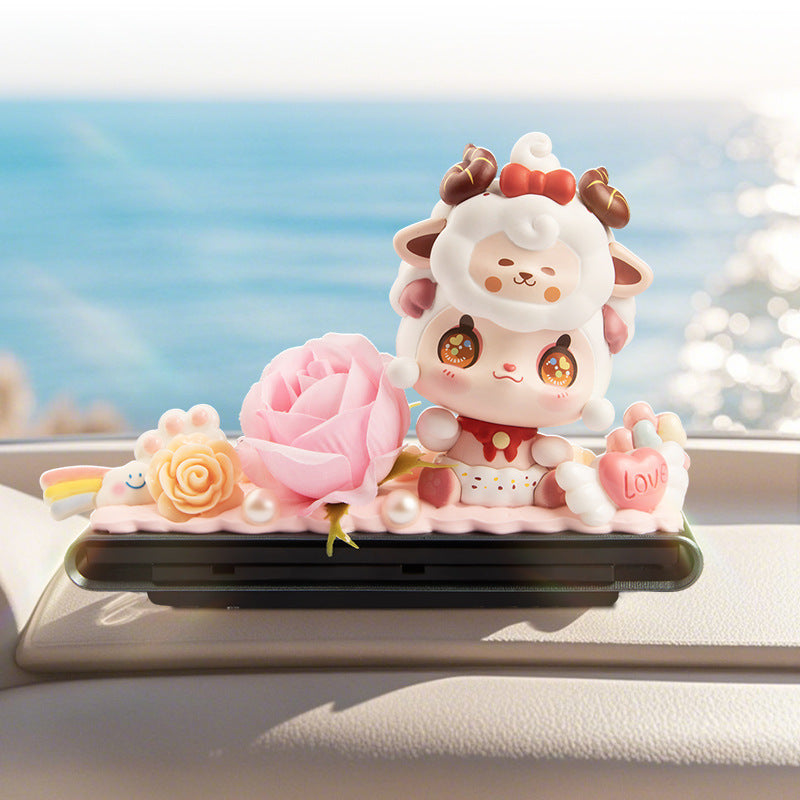 Load image into Gallery viewer, Creative Cartoon Doll Temporary Parking Number Plate Car Dashboard Ornament Interior Decoration - i-Station Mobile Phone & Electronic Device Repair and Accessories