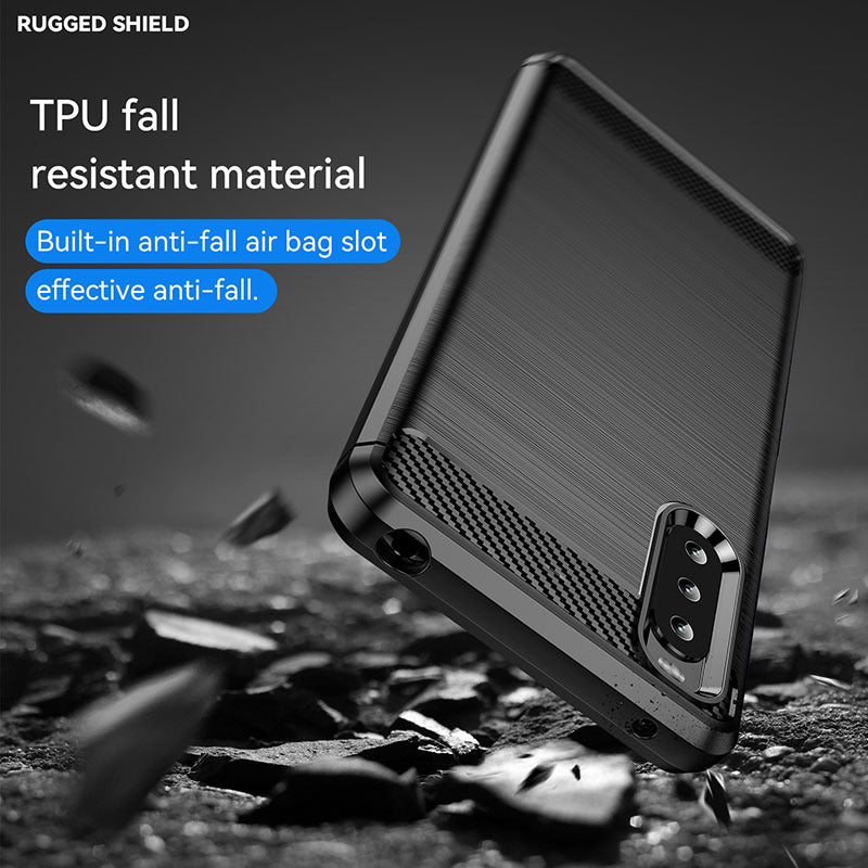Load image into Gallery viewer, Sony Xperia XZ3 - Drawing Series Carbon Fiber Shockproof TPU Heavy Duty Series Case - i-Station Mobile Phone & Electronic Device Repair and Accessories