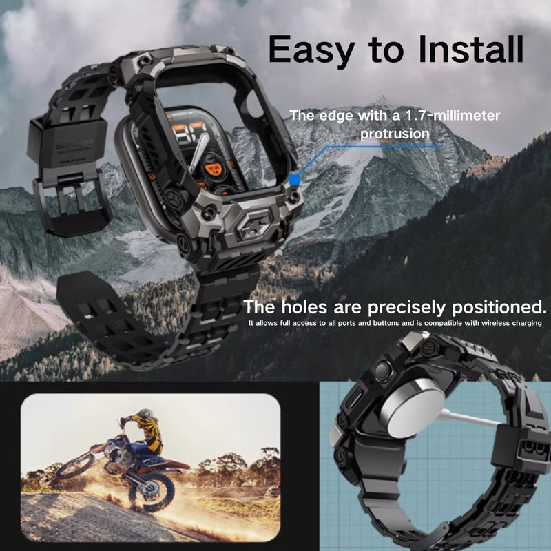 Load image into Gallery viewer, Apple Watch Series 10 46mm - SUPCASE Two-in-One Metal Case with Sports Sweat-proof Silicone Anti-fall Watch Band - i-Station Mobile Phone & Electronic Device Repair and Accessories