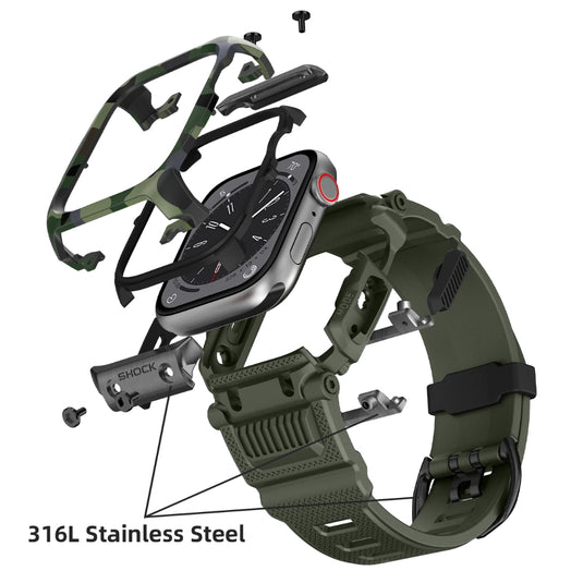 Apple Watch Series 1/2/3 42mm - One-piece Stylish Interstellar-style Silicone Watch Band - i-Station Mobile Phone & Electronic Device Repair and Accessories