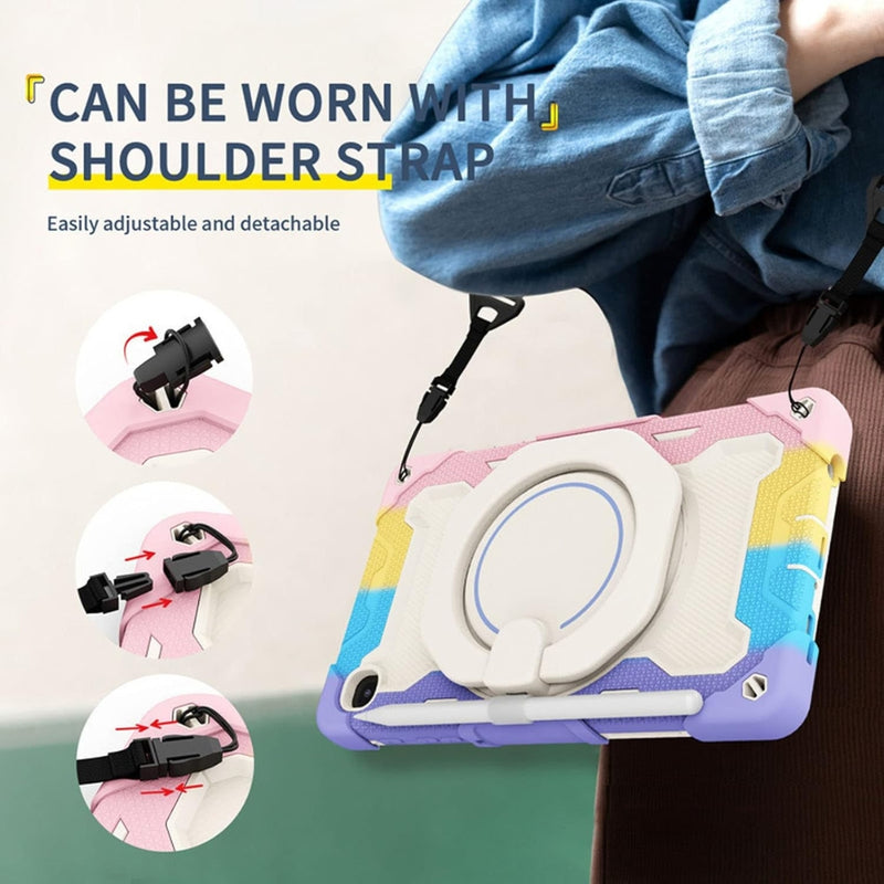 Load image into Gallery viewer, Lenovo Tab M11/K11 11.0" inch 2024 - Silicone + PC Heavy Duty Series Case With 360° Rotating Stand - i-Station Mobile Phone & Electronic Device Repair and Accessories