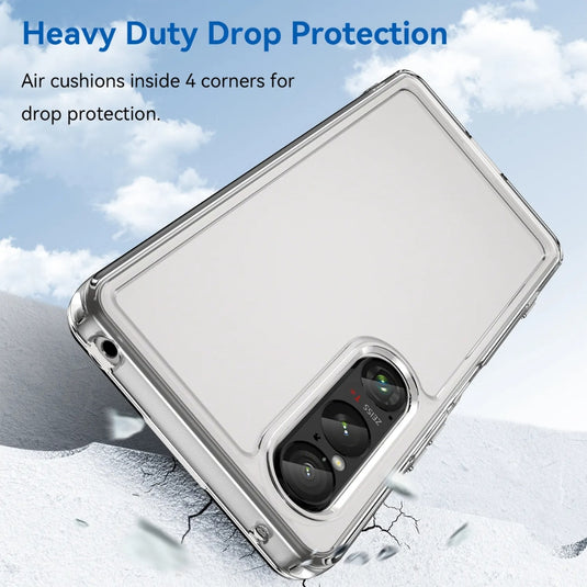 Sony Xperia 10 VI - Durable Anti-Scratch Shockproof TPU Transparent Heavy Duty Series Case - i-Station Mobile Phone & Electronic Device Repair and Accessories
