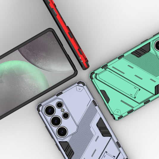 Samsung Galaxy A25 (SM-A256) - Shockproof Punk Stand Heavy Duty Case - i-Station Mobile Phone & Electronic Device Repair and Accessories