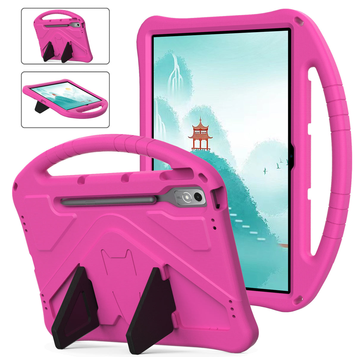 Lenovo Idea Tab Pro 12.7" 2025 (TB373FU/TB375FC) - King Kong Hand Silicone Heavy Duty Series Case With Stand - i-Station Mobile Phone & Electronic Device Repair and Accessories