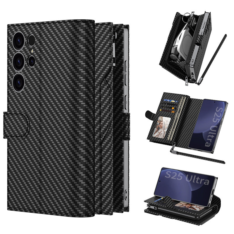 Load image into Gallery viewer, Samsung galaxy S23 Ultra 5G (SM-S918) - Multifunctional Zipper Style PU Leather Wallet Series Case - i-Station Mobile Phone & Electronic Device Repair and Accessories