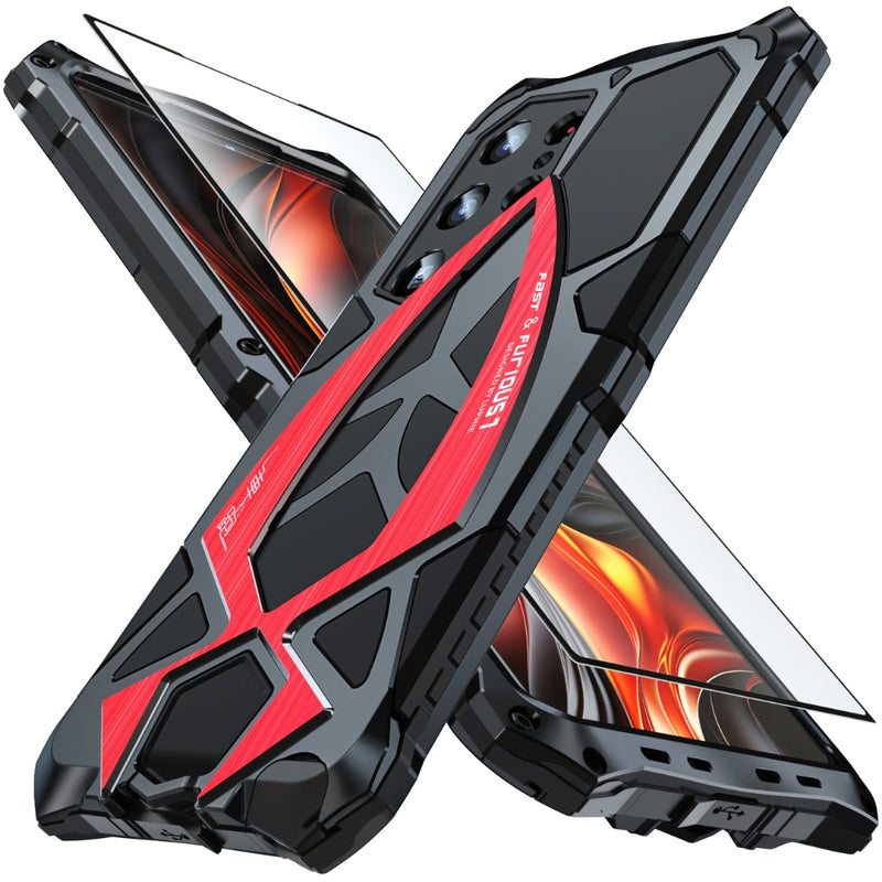 Load image into Gallery viewer, Samsung Galaxy S22 Ultra (SM-S908) - Metal Sports Car Style Three-Proof Heavy Duty Series Case - i-Station Mobile Phone & Electronic Device Repair and Accessories