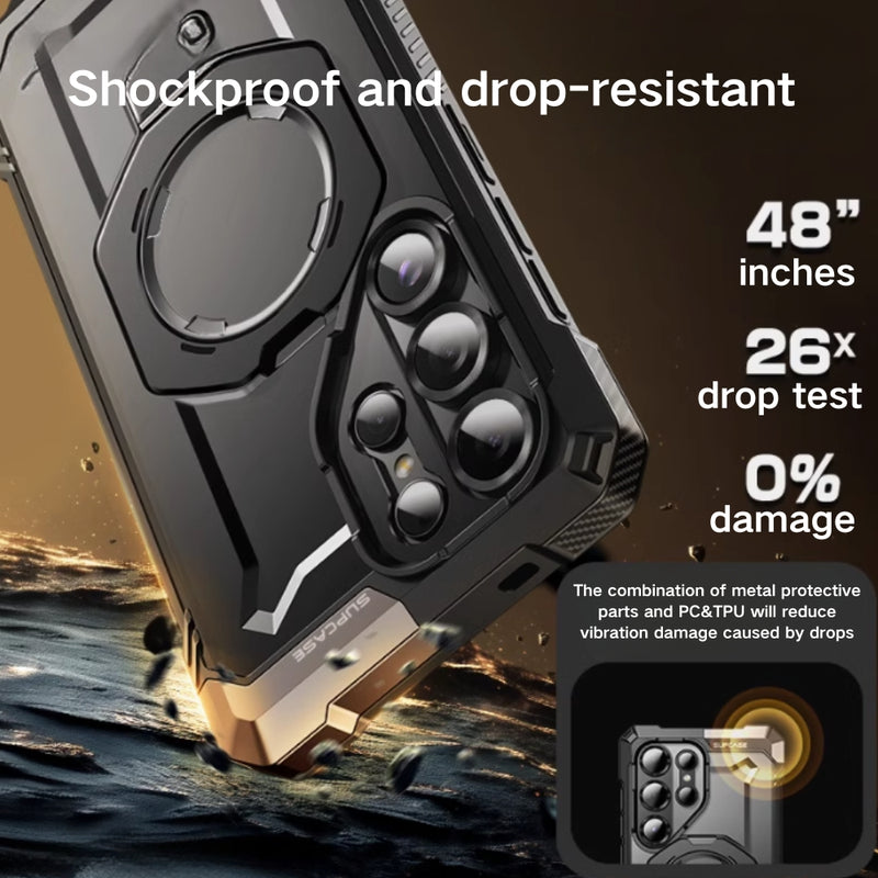 Load image into Gallery viewer, Samsung Galaxy S25 Ultra (SM-S938) - SUPCASE High-Power Magnetic Matte Transparent Heavy Duty Series Stand Case - i-Station Mobile Phone & Electronic Device Repair and Accessories