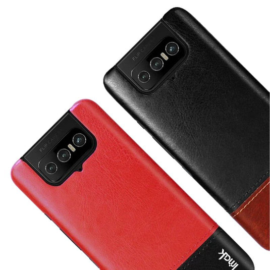 ASUS Zenfone 8 Flip / ZS672KS - Shockproof Slim Leather Essentials Series Case - i-Station Mobile Phone & Electronic Device Repair and Accessories