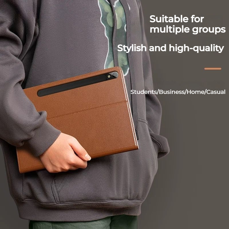 Load image into Gallery viewer, Samsung Galaxy Tab S9 FE & S10 FE 10.9" Business Full-protection Genuine Leather Flip Case - i-Station Mobile Phone & Electronic Device Repair and Accessories