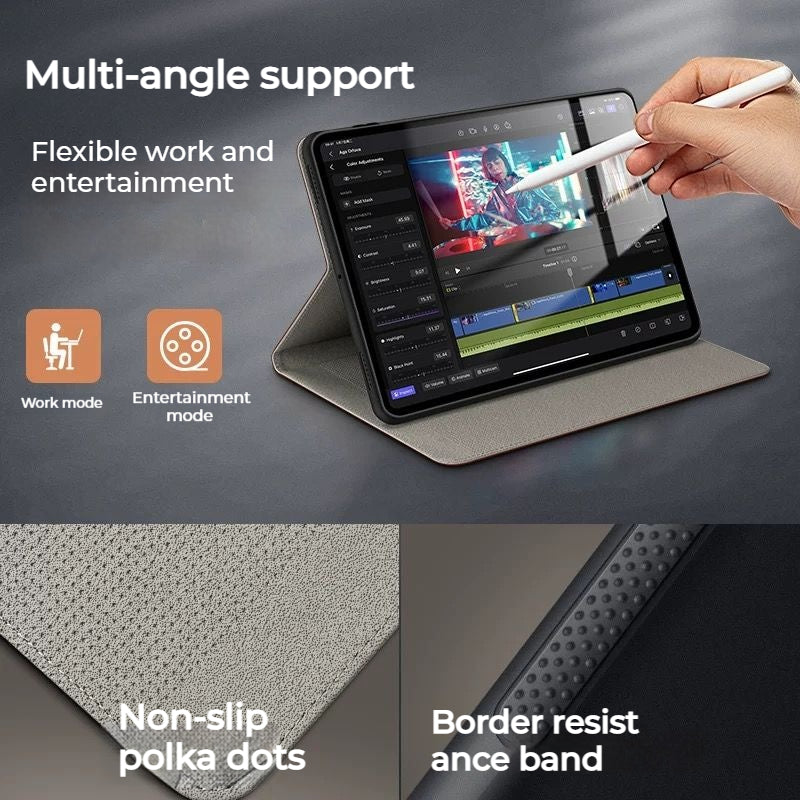Load image into Gallery viewer, Samsung Galaxy Tab S9 FE & S10 FE 10.9" Business Full-protection Genuine Leather Flip Case - i-Station Mobile Phone & Electronic Device Repair and Accessories