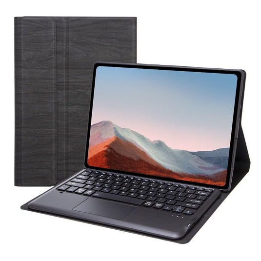 Microsoft Surface Pro 9/X/10/11 - Wood Grain Full Covered Flip Case With Wireless Bluetooth Touch Keyboard - i-Station Mobile Phone & Electronic Device Repair and Accessories