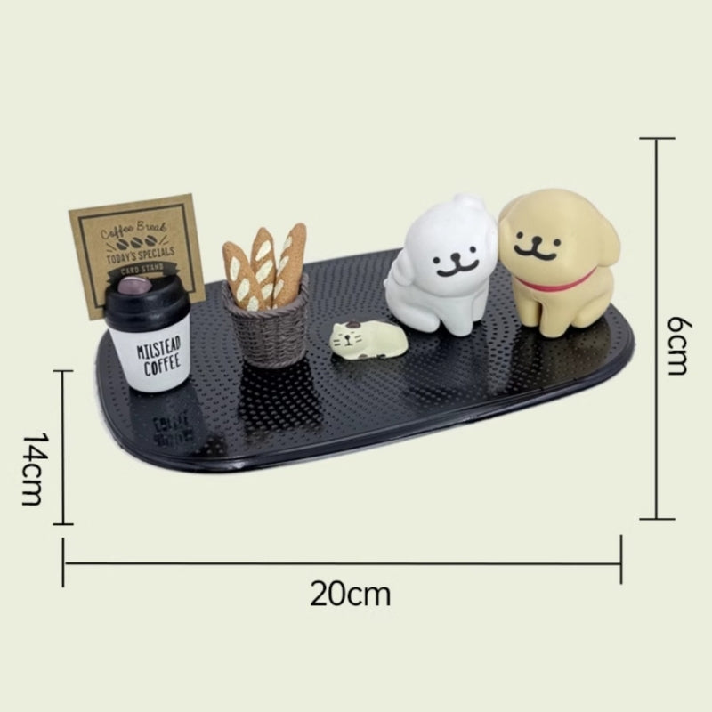 Load image into Gallery viewer, Cartoon Line Puppy Car Dashboard Ornament Set Interior Decoration with Non-Adhesive Mat - i-Station Mobile Phone & Electronic Device Repair and Accessories