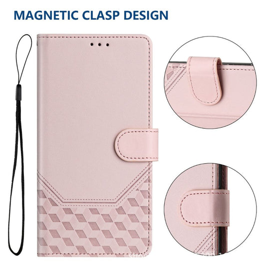 Sony Xperia 5 IV - Women Embossed Flip PU Leather Wallet Series Case With a lanyard - i-Station Mobile Phone & Electronic Device Repair and Accessories