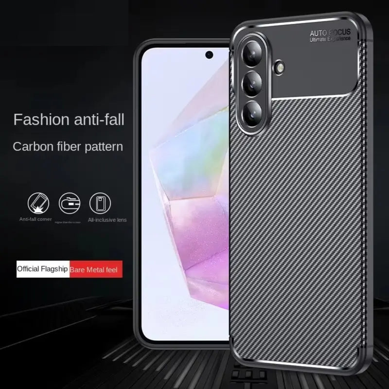 Load image into Gallery viewer, Samsung Galaxy S22/Plus/Ultra - Beetle Carbon Fiber Pattern Frosted Shockproof Case - i-Station Mobile Phone & Electronic Device Repair and Accessories