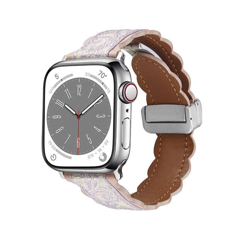 Load image into Gallery viewer, Apple Watch Series 1/2/3/4/5/6/SE/7/8/9/10/Ultra - Fashionable Embroidery Magnetic-Adsorption Watch Band - i-Station Mobile Phone & Electronic Device Repair and Accessories