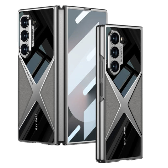 Samsung Galaxy Z Fold3 (SM-F926) - Electroplated Shell Film Integrated PU Leather Shockproof Case - i-Station Mobile Phone & Electronic Device Repair and Accessories