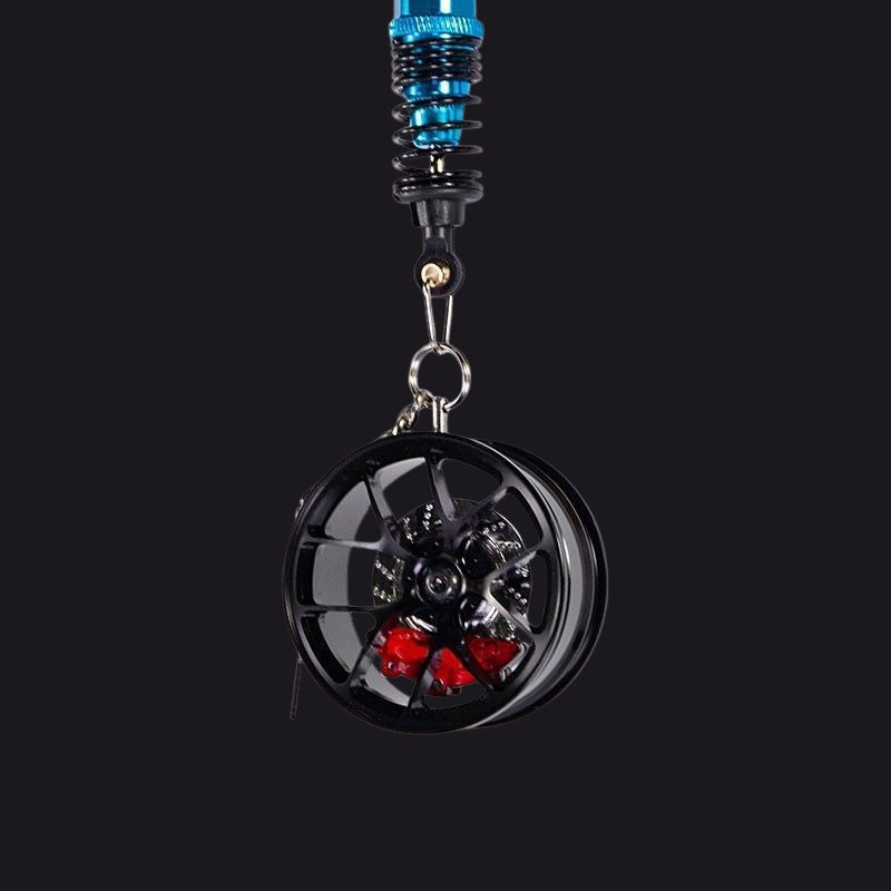 Load image into Gallery viewer, Q5T Wheel Hub Style Car Rearview Mirror Pendant Stylish High-End Vehicle Interior Accessory - i-Station Mobile Phone & Electronic Device Repair and Accessories