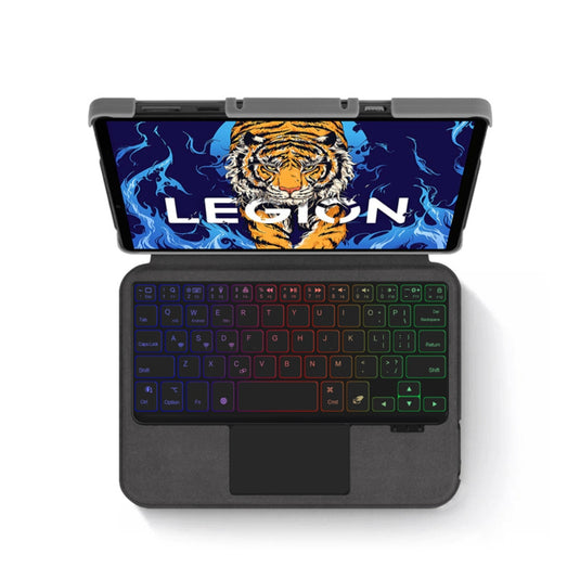 Lenovo Tab Legion Y700 8.8" inch 2022/2023/2025 (1st/2nd/3rd/4th) - Black Magnetic Flip Bluetooth Integrated Keyboard Case With Backlight and TouchPad - i-Station Mobile Phone & Electronic Device Repair and Accessories