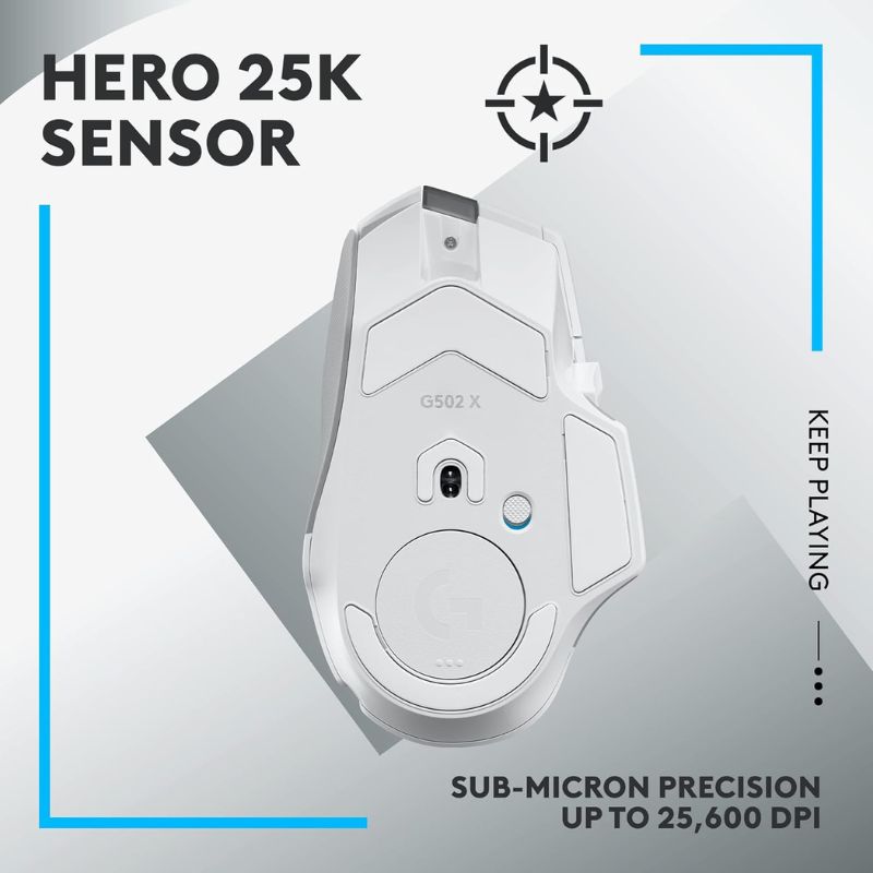 Load image into Gallery viewer, Logitech G G502 X Lightspeed Wireless Gaming Mouse - Optical Mouse with LIGHTFORCE Hybrid Optical-Mechanical switches, Hero 25K Gaming Sensor, Compatible with PC - macOS/Windows - i-Station Mobile Phone & Electronic Device Repair and Accessories