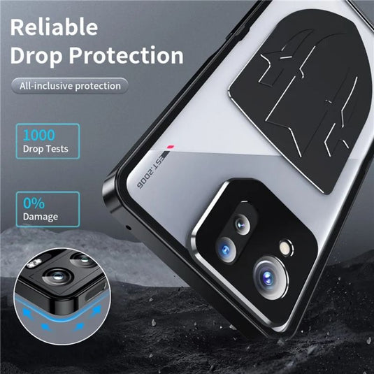 ASUS Rog Phone 8 & 8 Pro - Transparent Cooling Phone Essentials Series Case With Metal Lens Cover - i-Station Mobile Phone & Electronic Device Repair and Accessories