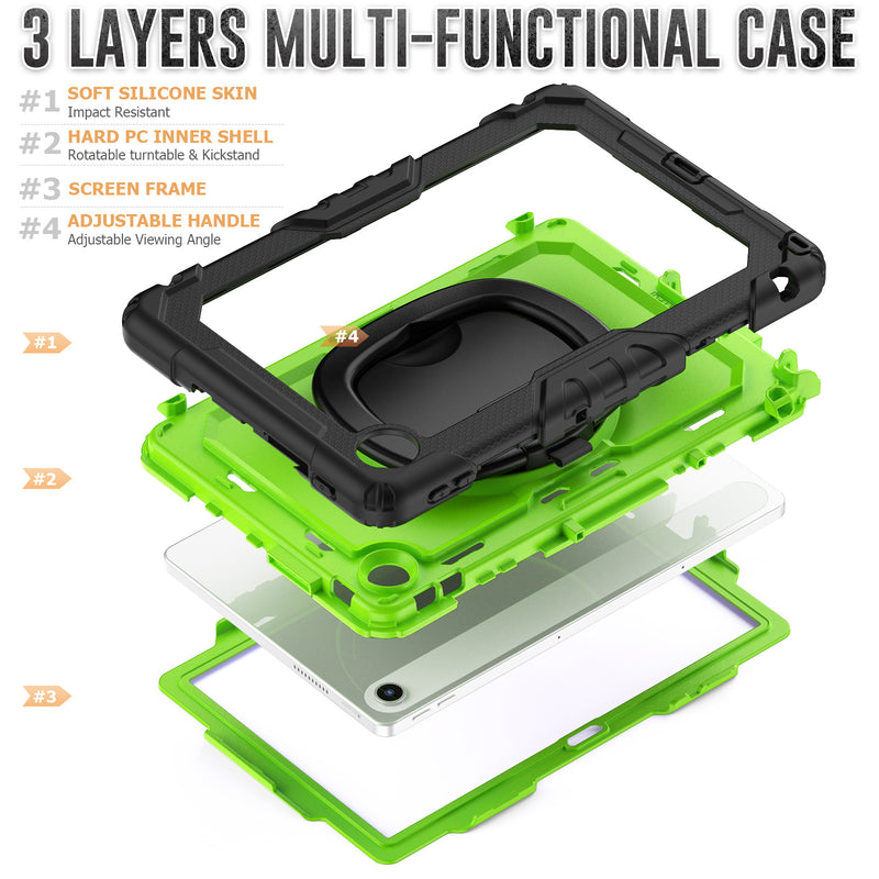 Load image into Gallery viewer, Lenovo Tab 10.1" 2025 (TB311FU/TB311XU) - Multifunctional Shockproof Heavy Duty Series Case With Shoulder Strap - i-Station Mobile Phone & Electronic Device Repair and Accessories