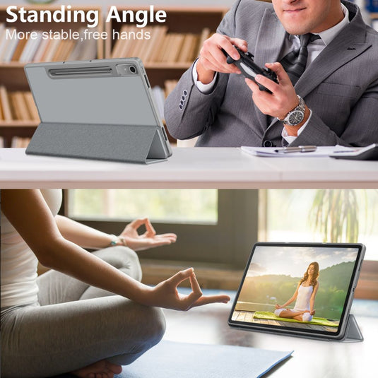 Lenovo Tab P12 12.7" 2023 (TB370/TB371) - Intelligent Sleep Foldable Essentials Series Stand Case - i-Station Mobile Phone & Electronic Device Repair and Accessories