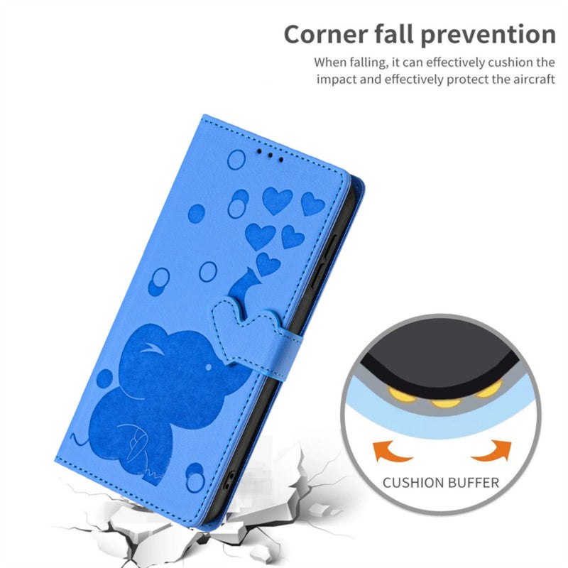 Load image into Gallery viewer, Samsung Galaxy S20 FE 4G/5G (G780/G781) - Cartoon Heart-shaped Elephant PU Leather Wallet Series Case - i-Station Mobile Phone & Electronic Device Repair and Accessories