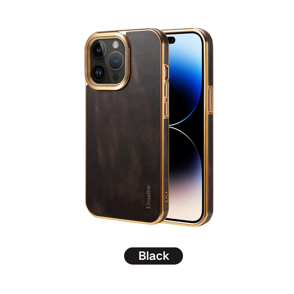 Apple iPhone 12/Pro/Max - Oil Waxed Full Grain Anti-Scratch Shockproof Drop Proof Genuine Leather Series Case - i-Station Mobile Phone & Electronic Device Repair and Accessories