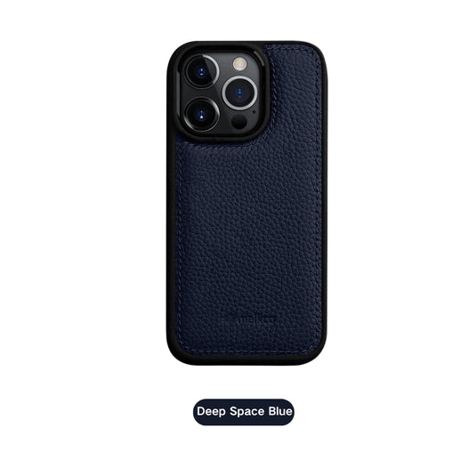 Apple iPhone 16/Plus/Pro/Max - Business Drop Proof Silicone + Cowhide Genuine Leather Series Case - i-Station Mobile Phone & Electronic Device Repair and Accessories