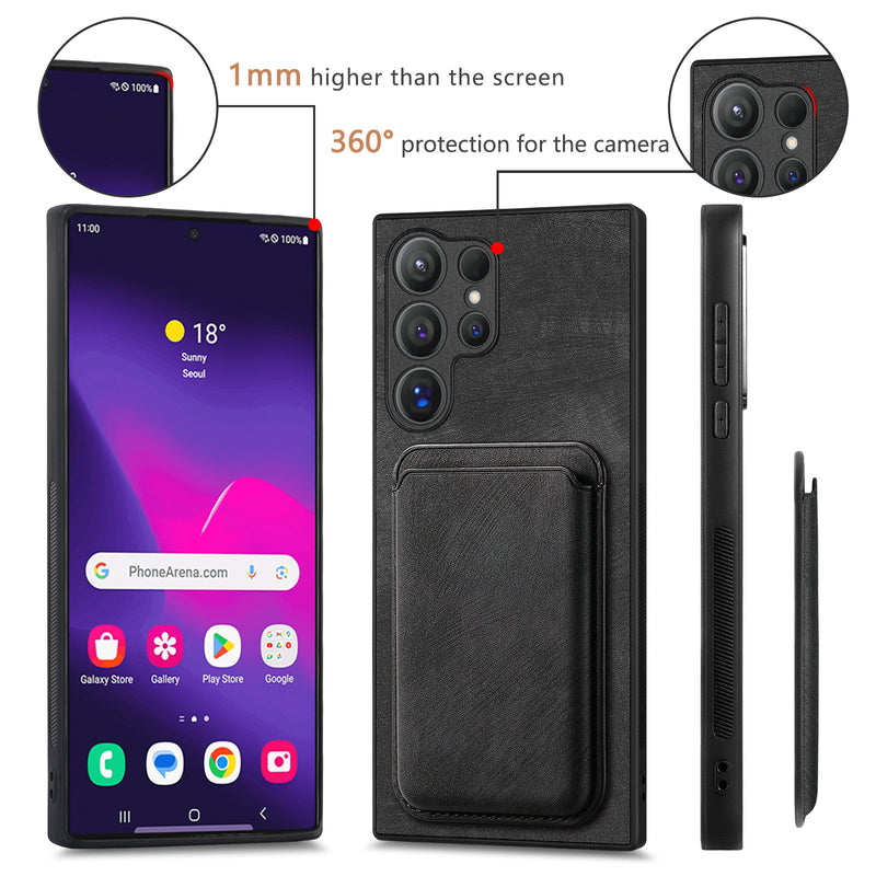 Load image into Gallery viewer, Samsung Galaxy A55 5G (SM-A556) - Business Shockproof Magnetic Attraction Leather Wallet Series Case - i-Station Mobile Phone & Electronic Device Repair and Accessories