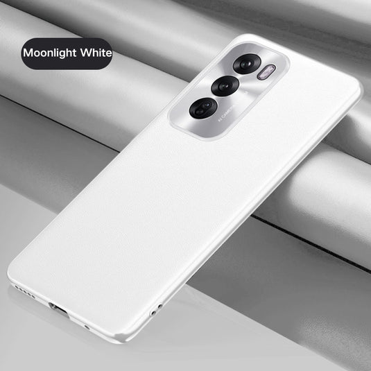 OPPO Reno 12 Pro 5G (CPH2629) - Simple PU Leather Metal Lens Ring Essentials Series Case - i-Station Mobile Phone & Electronic Device Repair and Accessories
