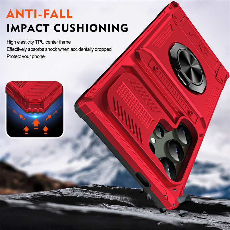 Load image into Gallery viewer, Samsung Galaxy A36 (SM-A366) - Hidden Slot Ring Stand Series Case - i-Station Mobile Phone & Electronic Device Repair and Accessories
