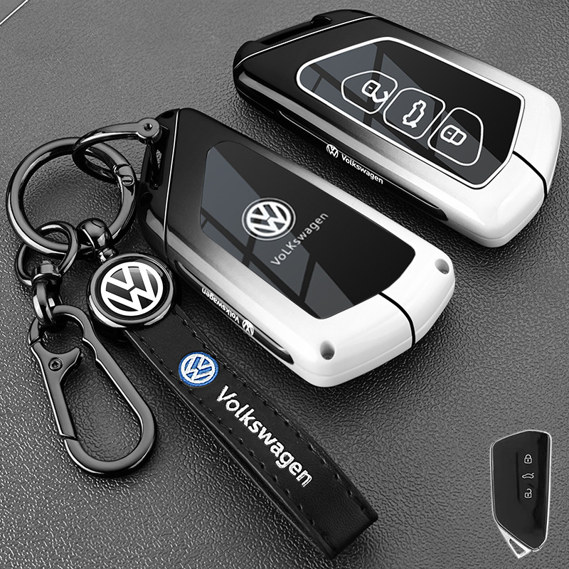 Load image into Gallery viewer, Volkswagen Stylish with Cool Shockproof Car Key Fob Protective Case Cover For Teramont 2024, Talagon, ID.3, ID.4 CROZZ, ID.4 X, ID.6 X