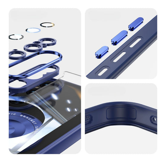 Sony Xperia 10 VI - Simple Transparent Magnetic 360-degree Rotating Stand Series Case - i-Station Mobile Phone & Electronic Device Repair and Accessories