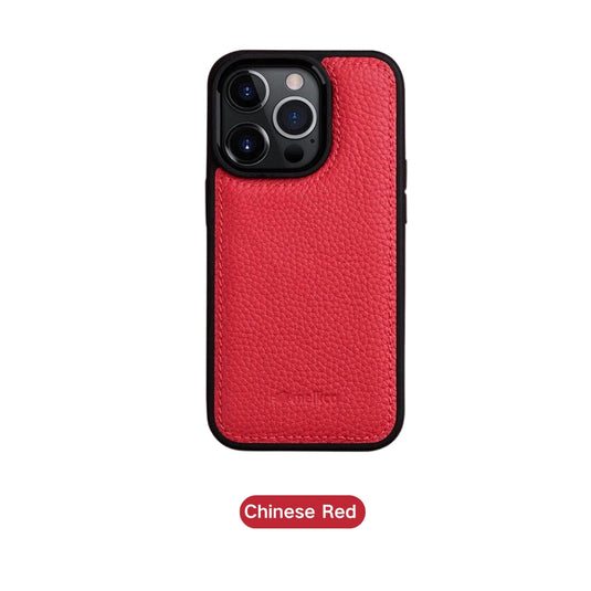 Apple iPhone 16/Plus/Pro/Max - Business Drop Proof Silicone + Cowhide Genuine Leather Series Case - i-Station Mobile Phone & Electronic Device Repair and Accessories